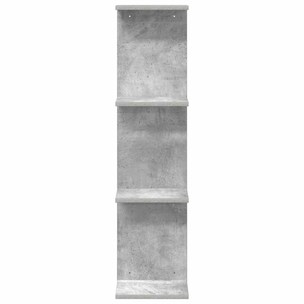 Produktbild för Vägg hylla Betonggrå 22 x 15 x 100 cm Konstruerat trä