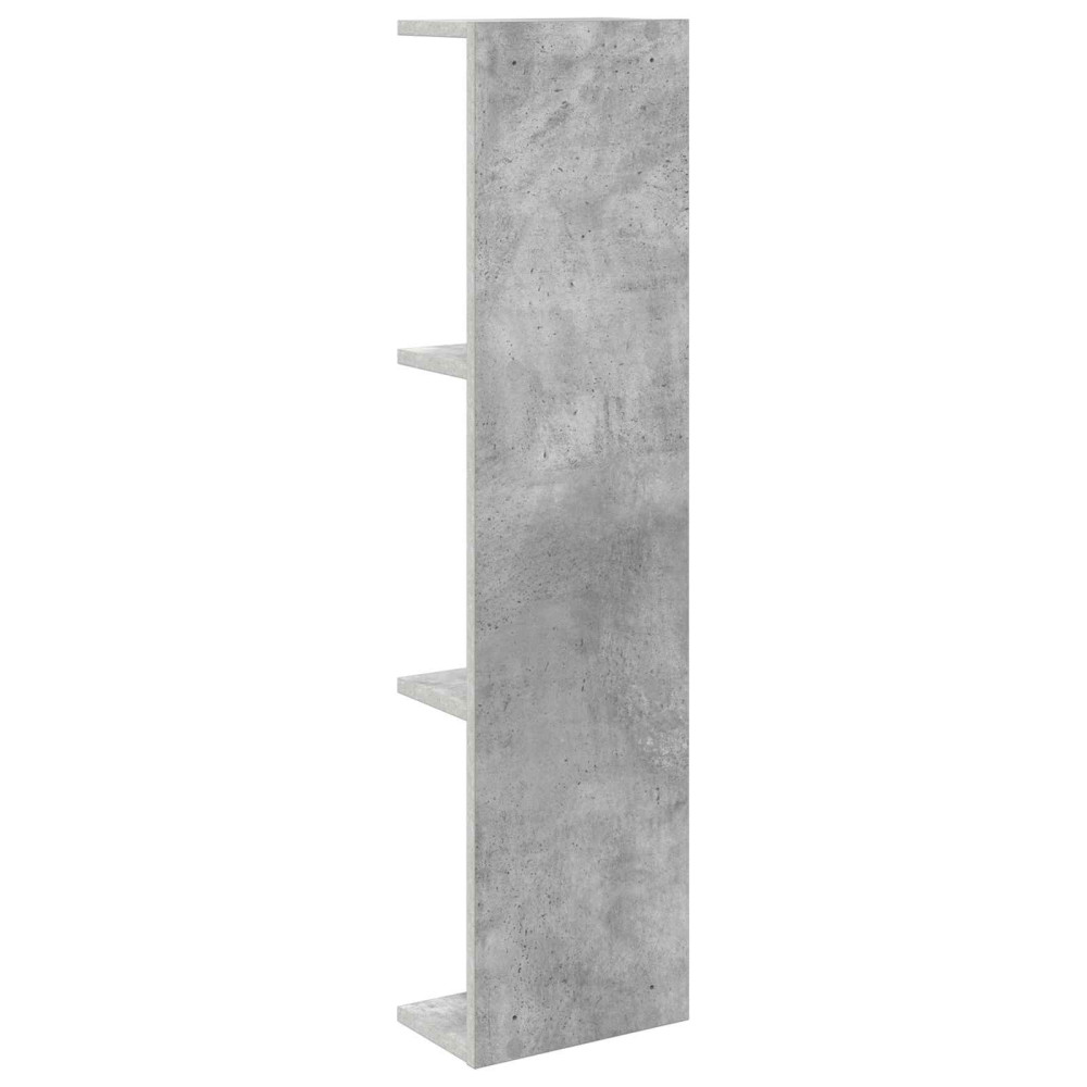 Produktbild för Vägg hylla Betonggrå 22 x 15 x 100 cm Konstruerat trä