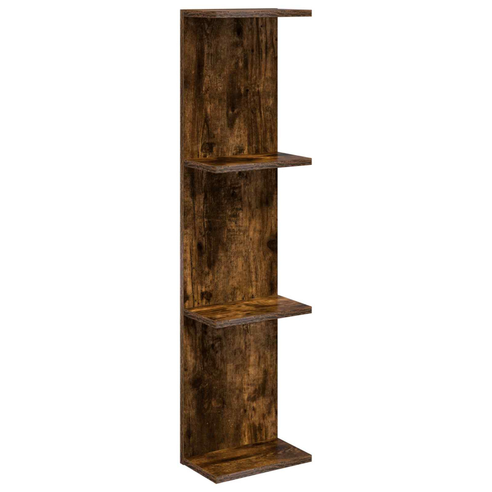 Produktbild för Vägg hylla Rökt ek 22 x 15 x 100 cm Konstruerat trä
