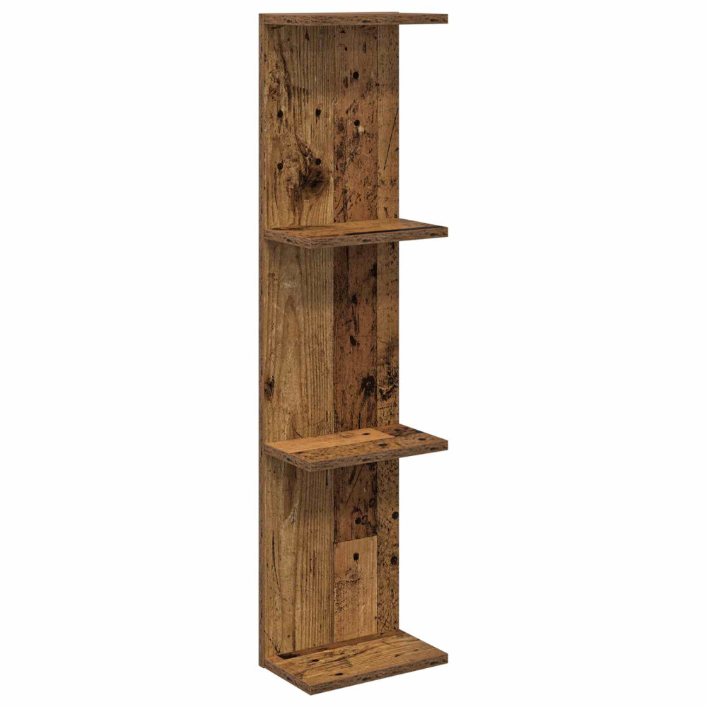 Produktbild för Vägg hylla Gammalt trä 22 x 15 x 100 cm Konstruerat trä