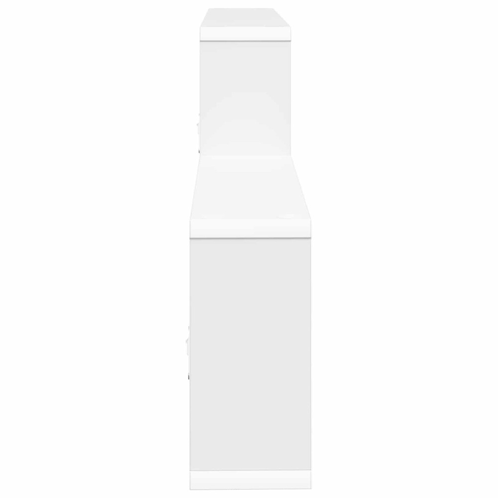 Produktbild för Vägg hylla Vit 130 x 10 x 50 cm Konstruerat trä
