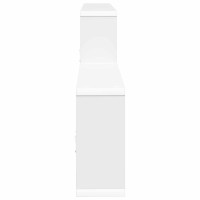 Produktbild för Vägg hylla Vit 130 x 10 x 50 cm Konstruerat trä