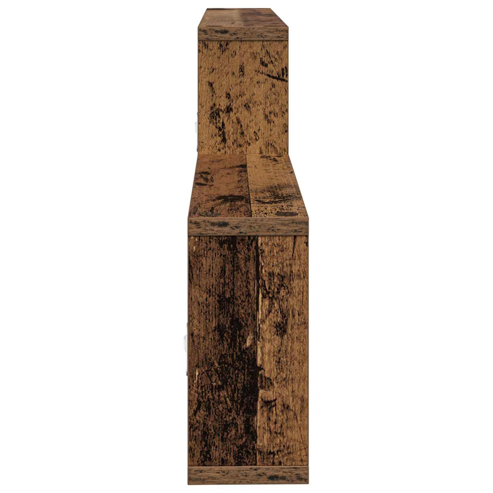 Produktbild för Vägg hylla Gammalt trä 130 x 10 x 50 cm Konstruerat trä