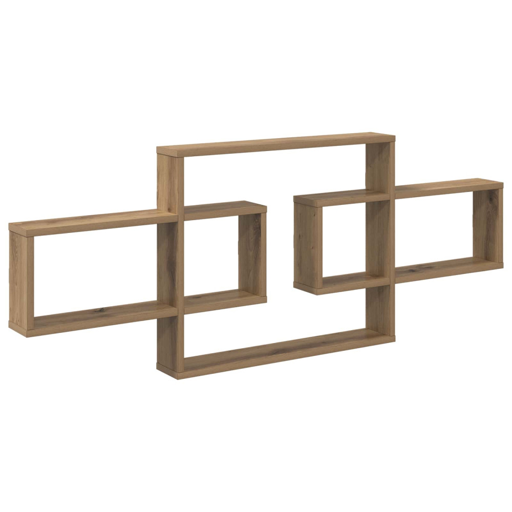 Produktbild för Vägg hylla Artisan-ek 130 x 10 x 50 cm Konstruerat trä