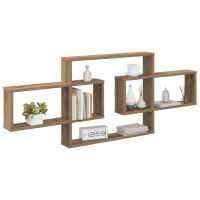 Produktbild för Vägg hylla Artisan-ek 130 x 10 x 50 cm Konstruerat trä