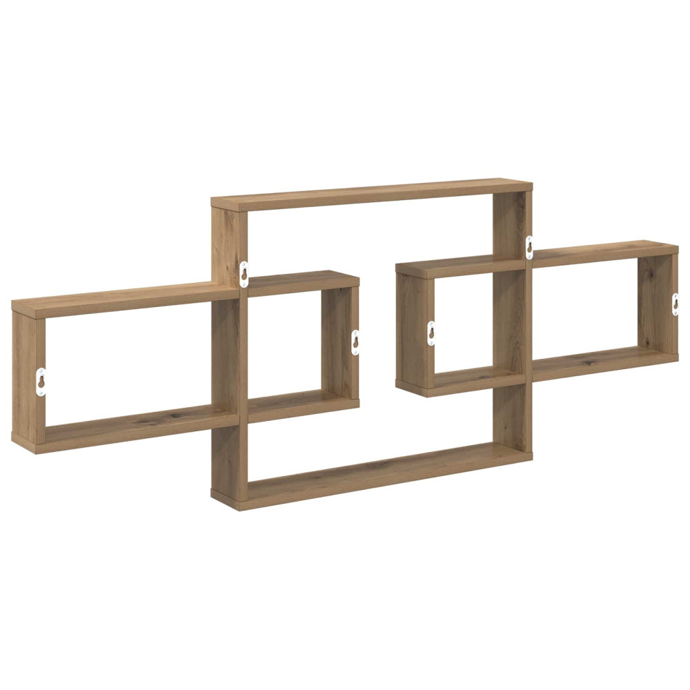 Produktbild för Vägg hylla Artisan-ek 130 x 10 x 50 cm Konstruerat trä