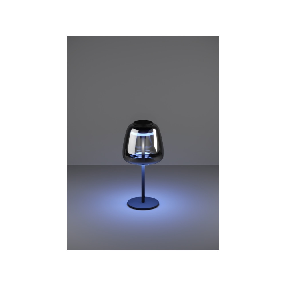 Produktbild för EGLO ALFERO-Z bordslampa RGB/CCT 1000 lm svart/krom/transpar...