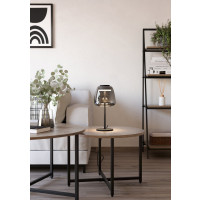 Produktbild för EGLO ALFERO-Z bordslampa RGB/CCT 1000 lm svart/krom/transpar...