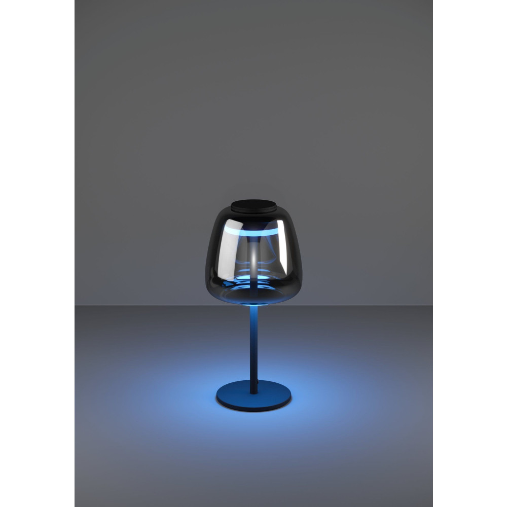 Produktbild för EGLO ALFERO-Z bordslampa RGB/CCT 1000 lm svart/krom/transpar...