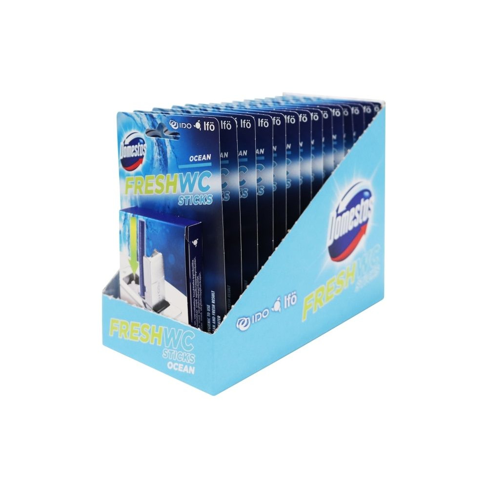 Produktbild för Toalettfrisker Domestos WC Sticks Ocean Fresh Fast med Parfu...