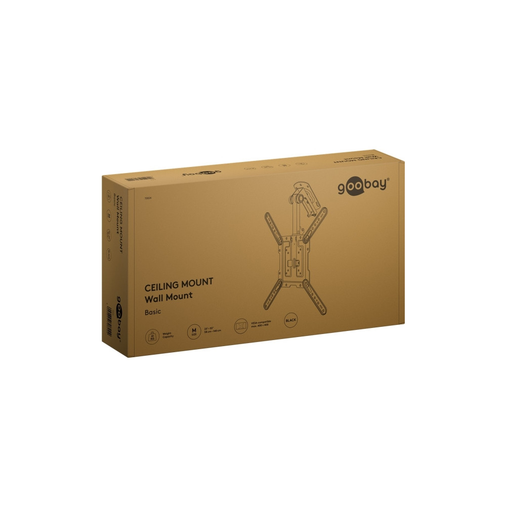 Produktbild för Goobay 70824, 58,4 cm (23"), 139,7 cm (55"), 20 kg, 75 x 75...