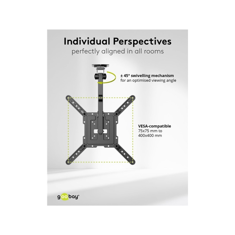 Produktbild för Goobay 70824, 58,4 cm (23"), 139,7 cm (55"), 20 kg, 75 x 75...