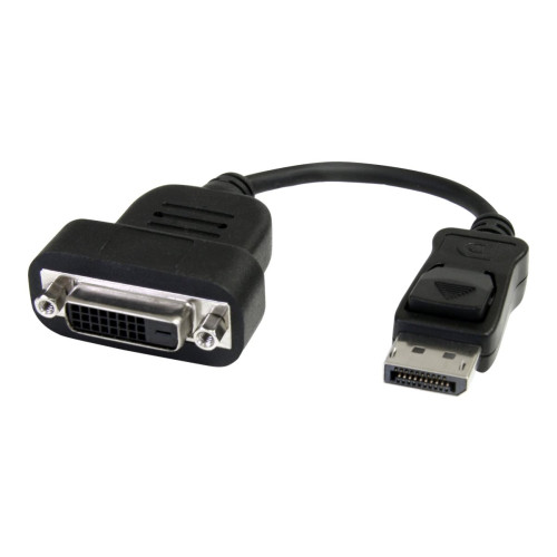 StarTech.com StarTech DisplayPort till DVI-adapter - Aktiv DisplayPort till DVI-D-adapter/videokonverterare 1080p - DP 1.2 till DVI-skärmkabel adapterdongel - DP till DVI-adapter - Låsande DP-kontakt - DisplayPort-adapter - 20 cm