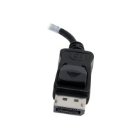 Produktbild för StarTech DisplayPort till DVI-adapter - Aktiv DisplayPort till DVI-D-adapter/videokonverterare 1080p - DP 1.2 till DVI-skärmkabel adapterdongel - DP till DVI-adapter - Låsande DP-kontakt - DisplayPort-adapter - 20 cm