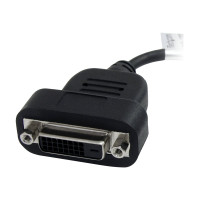 Produktbild för StarTech DisplayPort till DVI-adapter - Aktiv DisplayPort till DVI-D-adapter/videokonverterare 1080p - DP 1.2 till DVI-skärmkabel adapterdongel - DP till DVI-adapter - Låsande DP-kontakt - DisplayPort-adapter - 20 cm