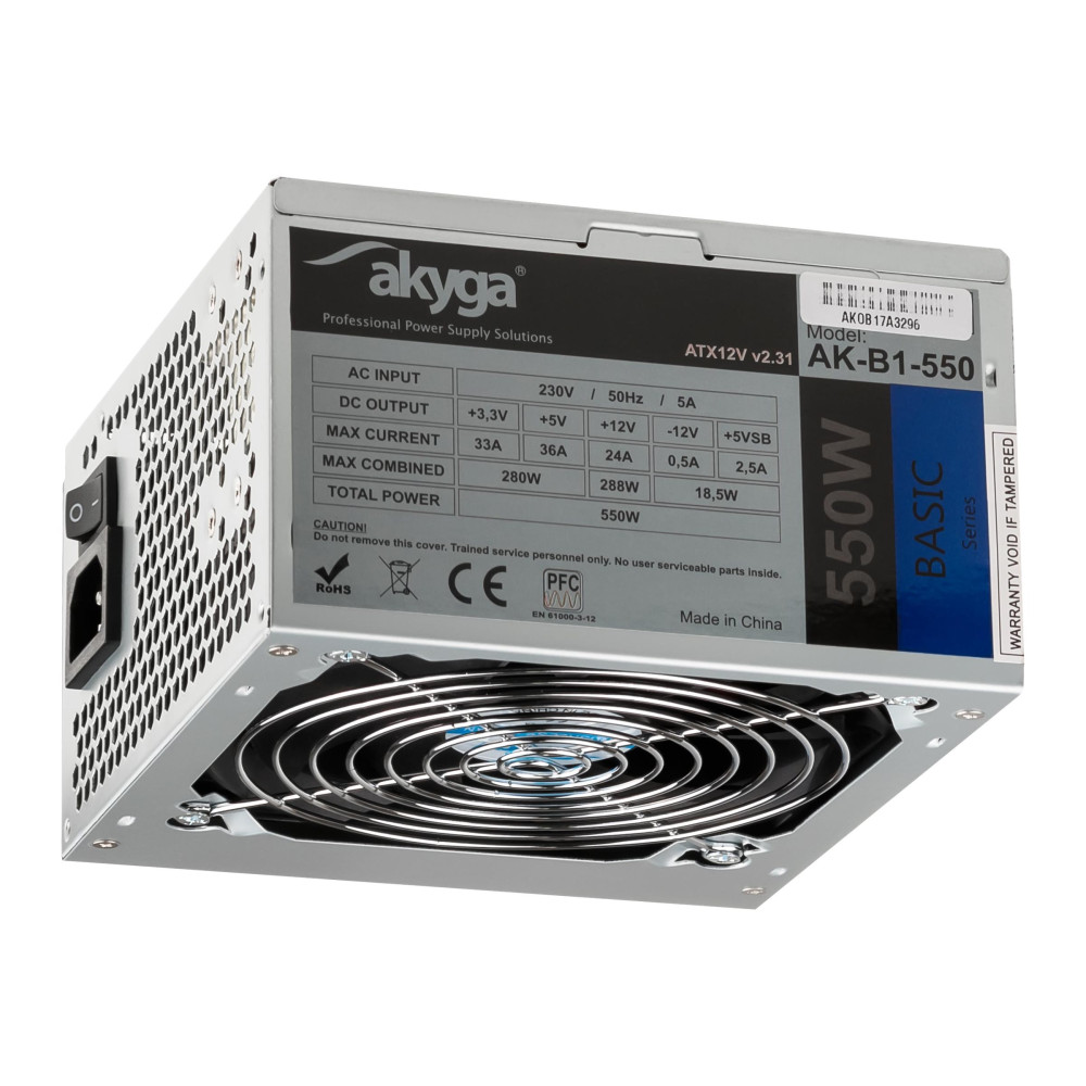 Produktbild för Akyga Basic Series AK-B1-550 - nätaggregat - 550 watt