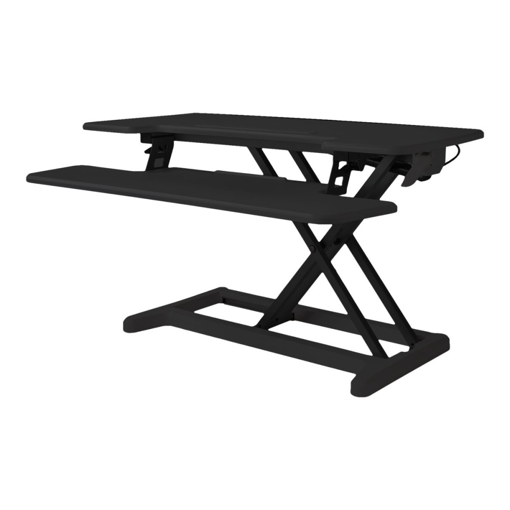 Produktbild för Bakker Elkhuizen Adjustable Sit-Stand Desk Riser 2 ställ - för LCD-skärm/tangentbord/mus - svart