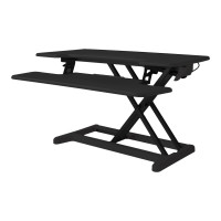 Produktbild för Bakker Elkhuizen Adjustable Sit-Stand Desk Riser 2 ställ - för LCD-skärm/tangentbord/mus - svart