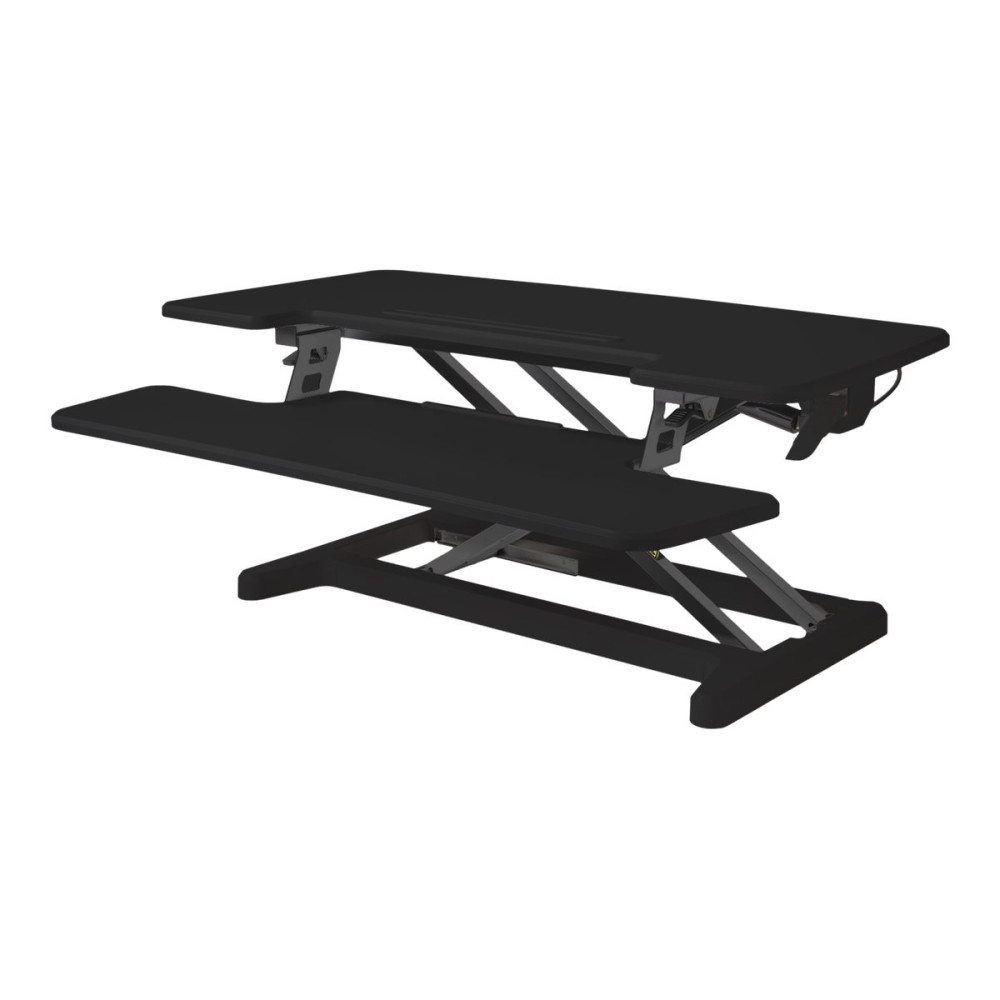 Produktbild för Bakker Elkhuizen Adjustable Sit-Stand Desk Riser 2 ställ - för LCD-skärm/tangentbord/mus - svart