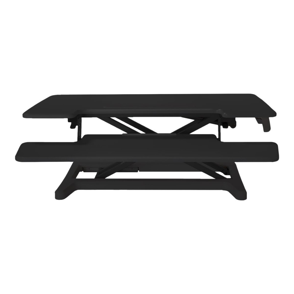 Produktbild för Bakker Elkhuizen Adjustable Sit-Stand Desk Riser 2 ställ - för LCD-skärm/tangentbord/mus - svart