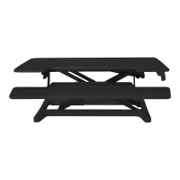 Produktbild för Bakker Elkhuizen Adjustable Sit-Stand Desk Riser 2 ställ - för LCD-skärm/tangentbord/mus - svart