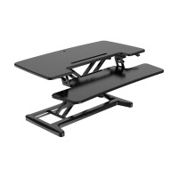 Produktbild för Bakker Elkhuizen Adjustable Sit-Stand Desk Riser 2 ställ - för LCD-skärm/tangentbord/mus - svart