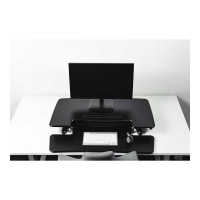 Produktbild för Bakker Elkhuizen Adjustable Sit-Stand Desk Riser 2 ställ - för LCD-skärm/tangentbord/mus - svart