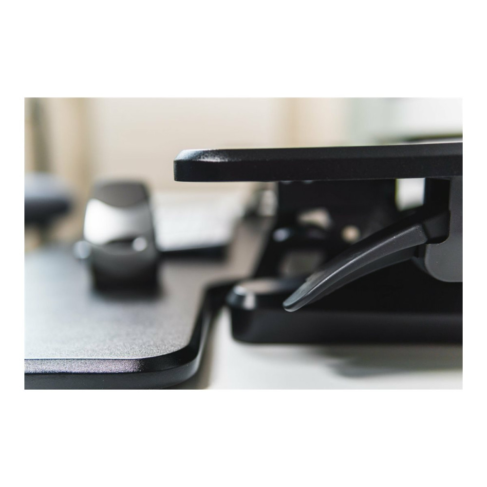 Produktbild för Bakker Elkhuizen Adjustable Sit-Stand Desk Riser 2 ställ - för LCD-skärm/tangentbord/mus - svart