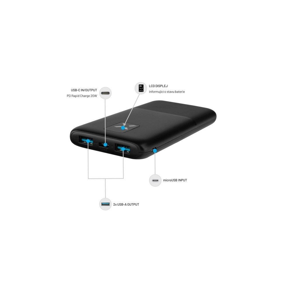 Produktbild för FIXED Zen power bank - Li-pol - 2 x USB, USB-C - 20 Watt