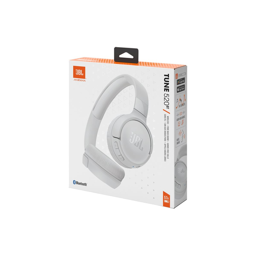 Produktbild för JBL TUNE 520BT - hörlurar med mikrofon