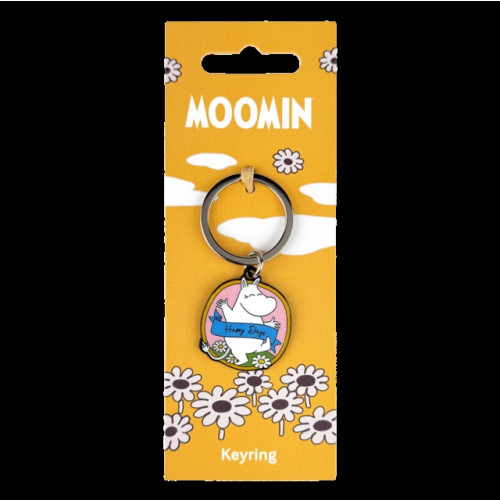 Pawprint Family Moomintroll Happy Keyring