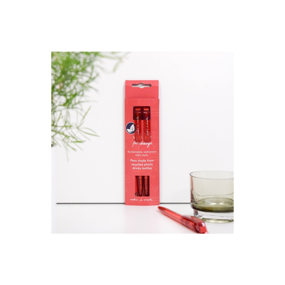 Produktbild för Make a Mark Recycled Pens - Red