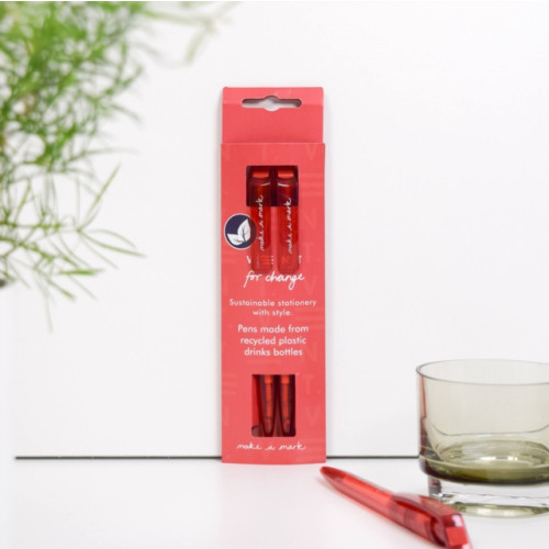 VENT FOR CHANGE Make a Mark Recycled Pens - Red