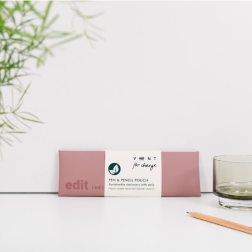VENT FOR CHANGE Pen / Pencil Pouch EDIT - Powder Pink