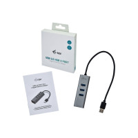 Produktbild för i-Tec USB 3.0 Metal 3-Port - hubb - 3 portar