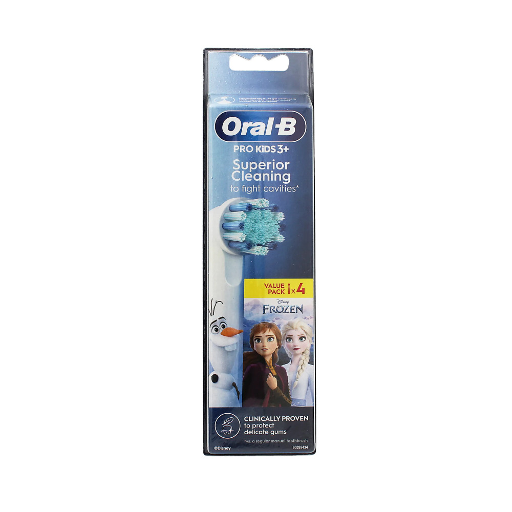 Produktbild för Oral-B Pro Kids 3+ Frozen Toothbrush Heads 4pcs