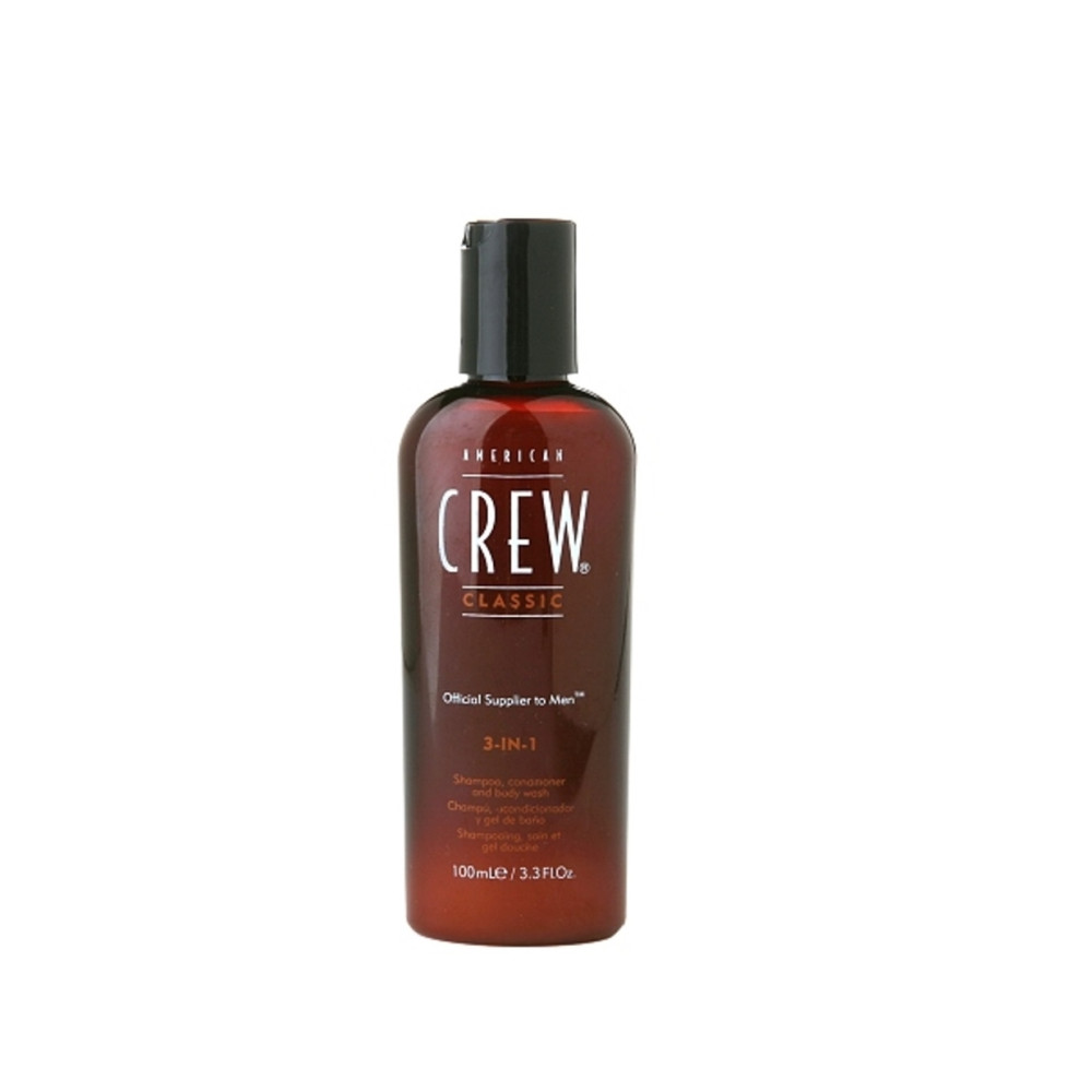 Produktbild för American Crew Classic Vegan 3-i-1 hårschampo, balsam och dus...