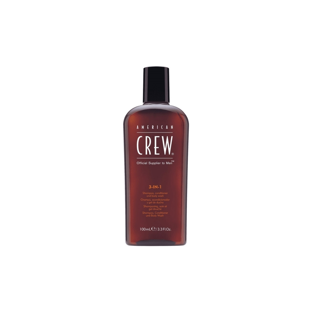 Produktbild för American Crew Classic Vegan 3-i-1 hårschampo, balsam och dus...