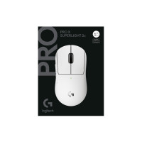 Produktbild för Logitech G PRO X SUPERLIGHT 2C - mus - gaming - 2.4 GHz, USB - vit