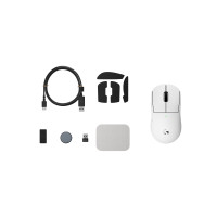 Produktbild för Logitech G PRO X SUPERLIGHT 2C - mus - gaming - 2.4 GHz, USB - vit