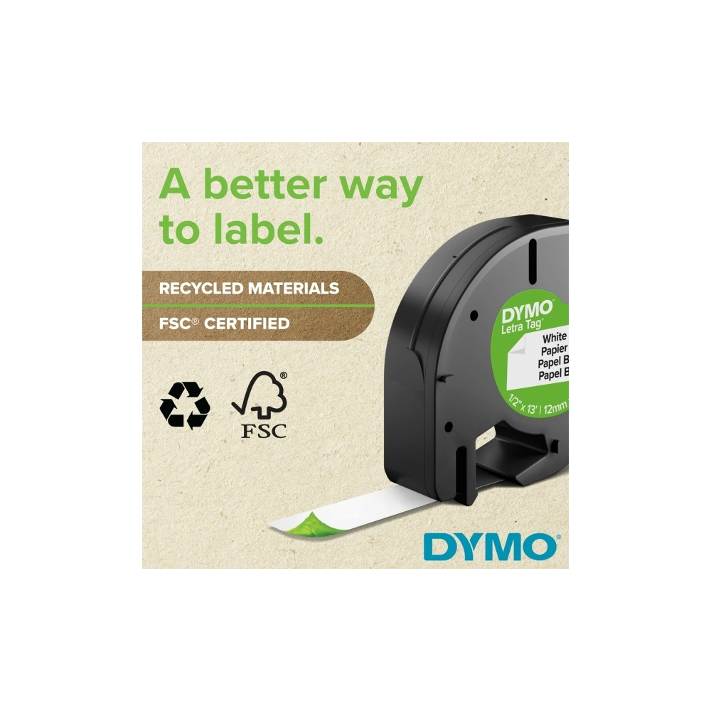 Produktbild för DYMO LetraTag 100H - etikettskrivare - svartvit - direkt termisk