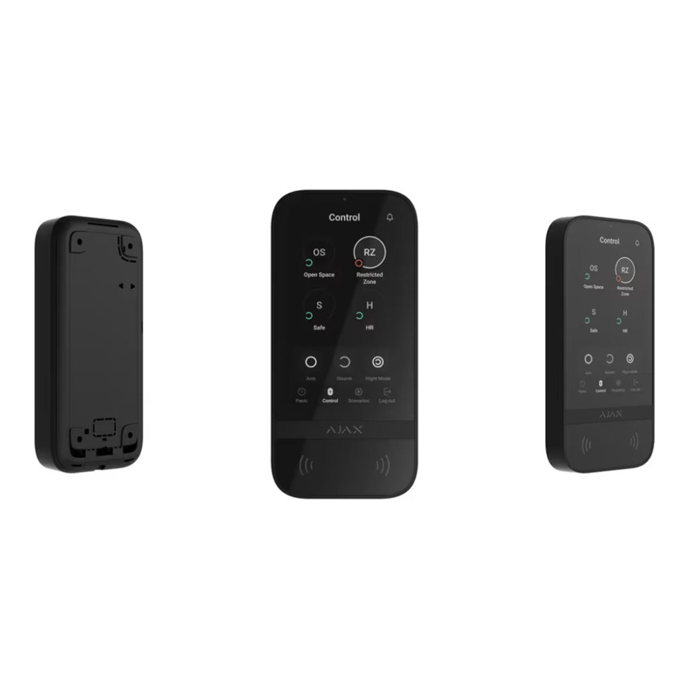 Produktbild för Ajax Baseline KeyPad TouchScreen - pekskärm - Jeweller - svart