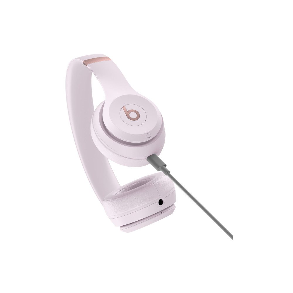 Produktbild för Beats Solo 4 - hörlurar med mikrofon - 3,5 mm kontakt, USB-C