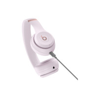 Produktbild för Beats Solo 4 - hörlurar med mikrofon - 3,5 mm kontakt, USB-C