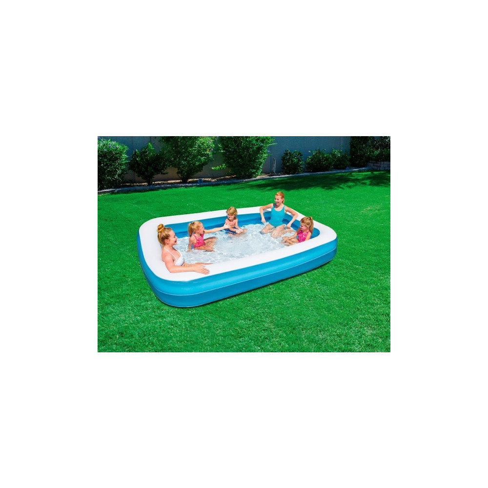 Produktbild för Bestway 54150, Uppblåsbar pool, 850 l, Rektangulär, Vinyl, B...