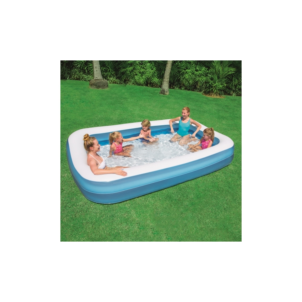 Produktbild för Bestway 54150, Uppblåsbar pool, 850 l, Rektangulär, Vinyl, B...