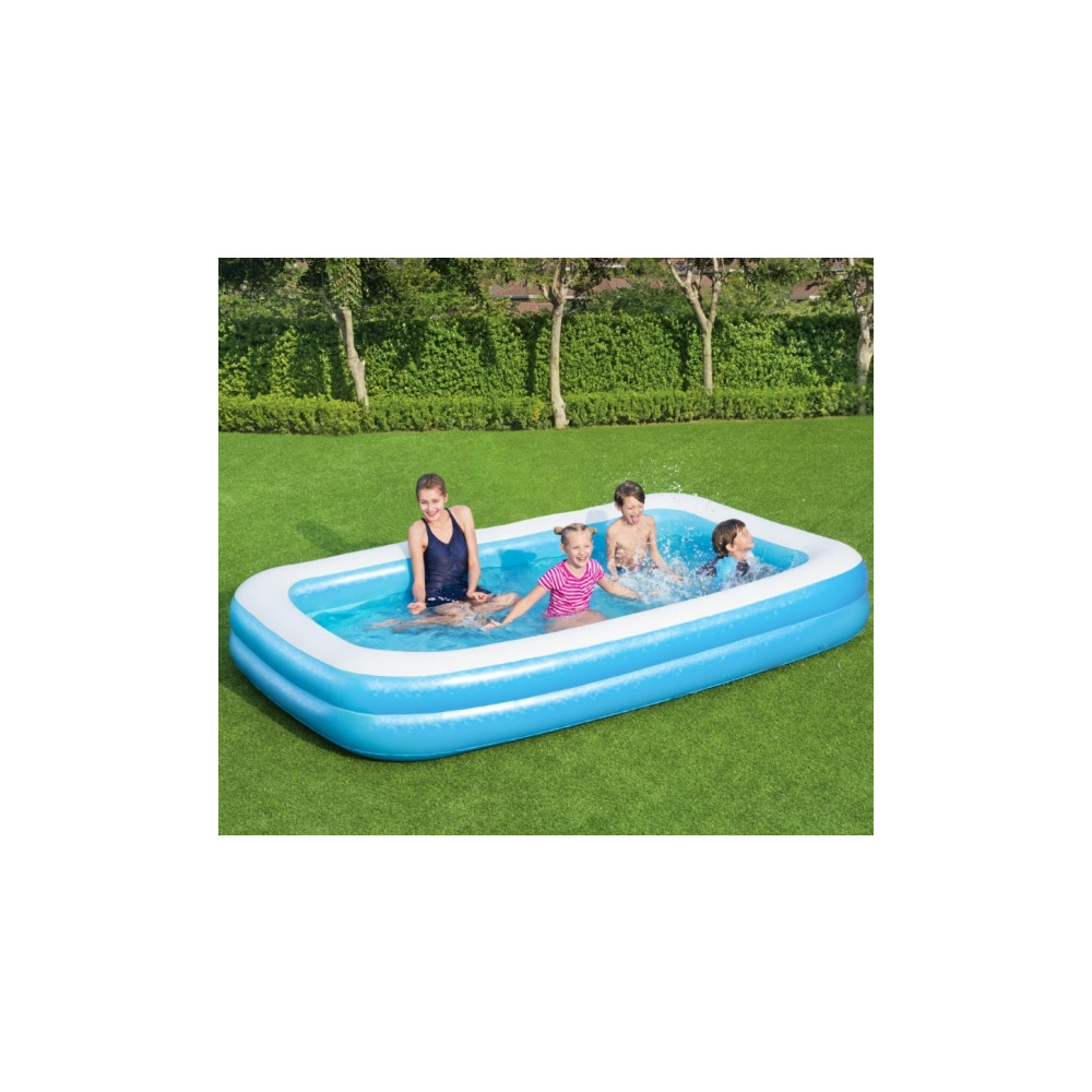 Produktbild för Bestway 54150, Uppblåsbar pool, 850 l, Rektangulär, Vinyl, B...