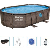 Produktbild för Bestway 54150, Uppblåsbar pool, 850 l, Rektangulär, Vinyl, B...