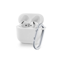 Produktbild för Airpods 4 laddningsfodral Cellular Line Bounce, silikon, vit