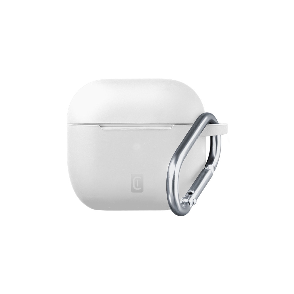 Produktbild för Airpods 4 laddningsfodral Cellular Line Bounce, silikon, vit